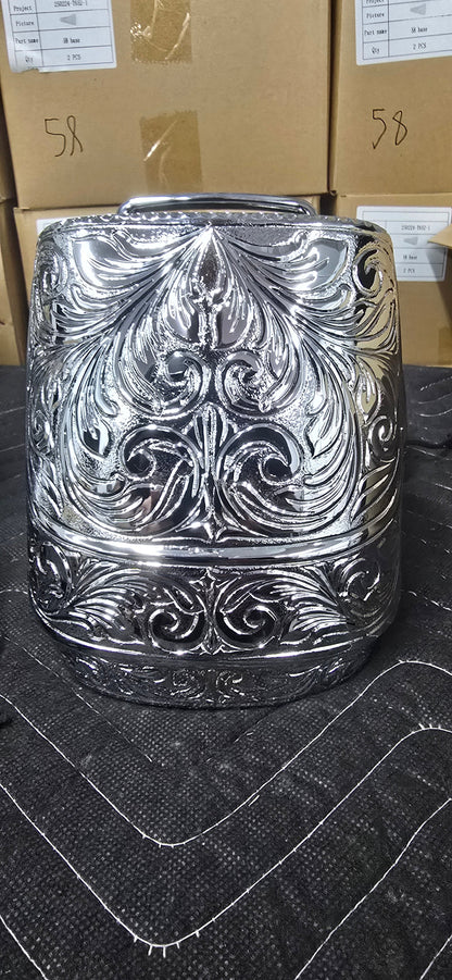 Fully Engraved 1959 Nelmor Trailmaster™ Spotlight Mirrors – Complete Pair