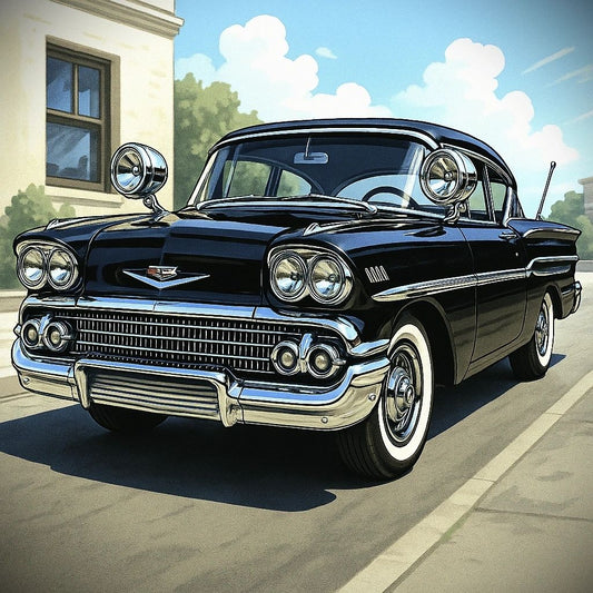 (PAIR) 1958 Impala Nelmor Trailmaster™ Spotlight Mirrors