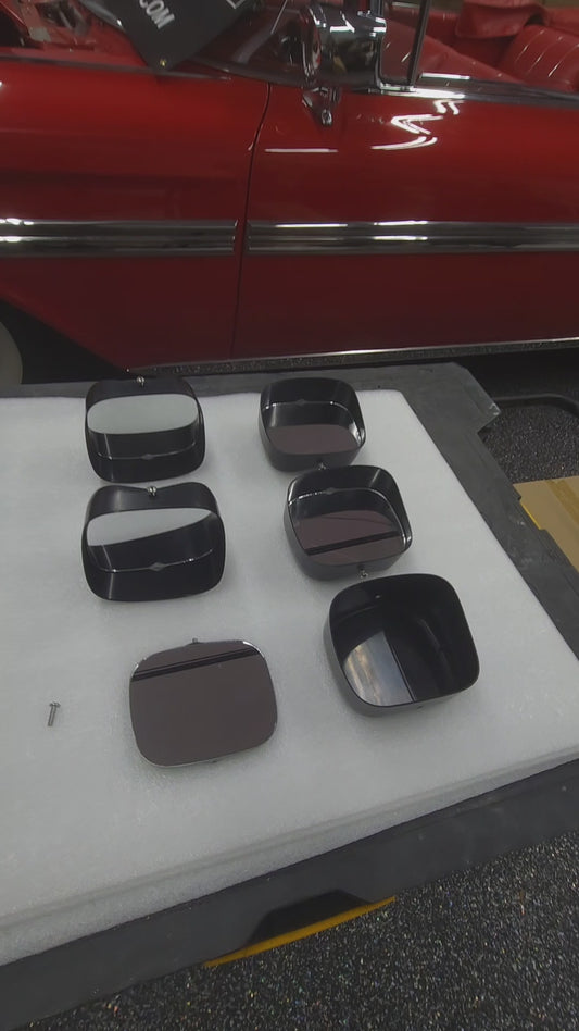 Nelmor Trailmaster™ Spotlight Housing – Black Shell with Mirror and metal mirror plate