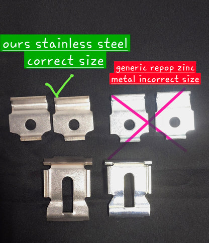 1961 Chevy Impala Grill Guard Brackets (Stainless Steel)