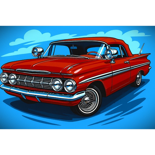 (PAIR) 1959 Impala Nelmor Trailmaster™ Spotlight Mirrors